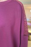 Made in Italy Tovi Mesh Panel Top Bordeaux /21 =